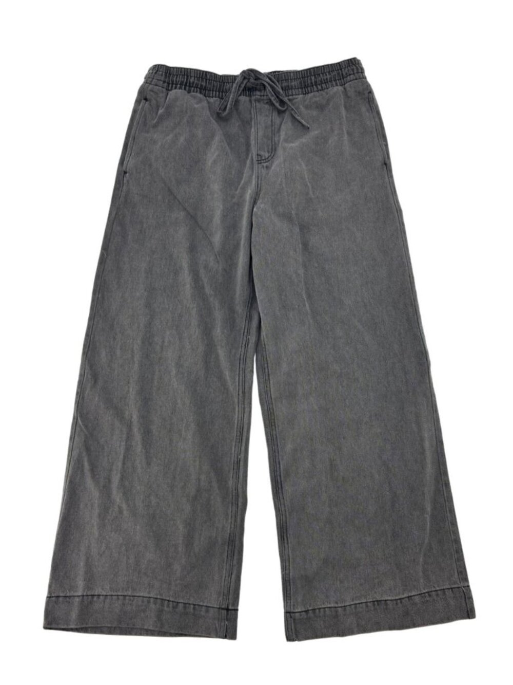 Teddi Rose Women's Wide Leg Pants | Pull On | Grey | Large **NEW